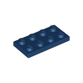 Dark Blue Plate 2 x 4