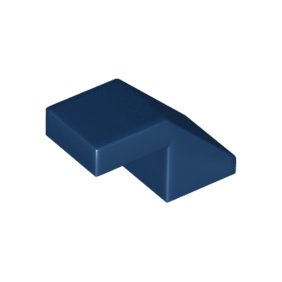 Dark Blue Slope 45 2 x 1 with Cutout without Stud