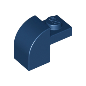 Dark Blue Slope, Curved 2 x 1 x 1 1/3 with Recessed Stud