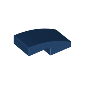 Dark Blue Slope, Curved 2 x 1 x 2/3