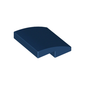 Dark Blue Slope, Curved 2 x 2 x 2/3