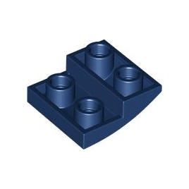 Dark Blue Slope, Curved 2 x 2 x 2/3 Inverted