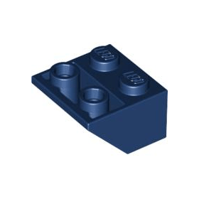 Dark Blue Slope, Inverted 45 2 x 2 with Flat Bottom Pin