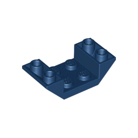 Dark Blue Slope, Inverted 45 4 x 2 Double with 2 x 2 Cutout