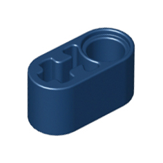 Dark Blue Technic, Liftarm Thick 1 x 2 - Axle Hole