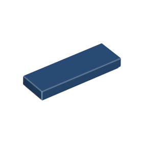Dark Blue Tile 1 x 3