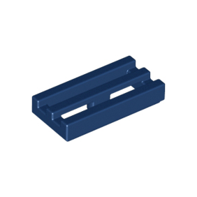 Dark Blue Tile, Modified 1 x 2 Grille with Bottom Groove