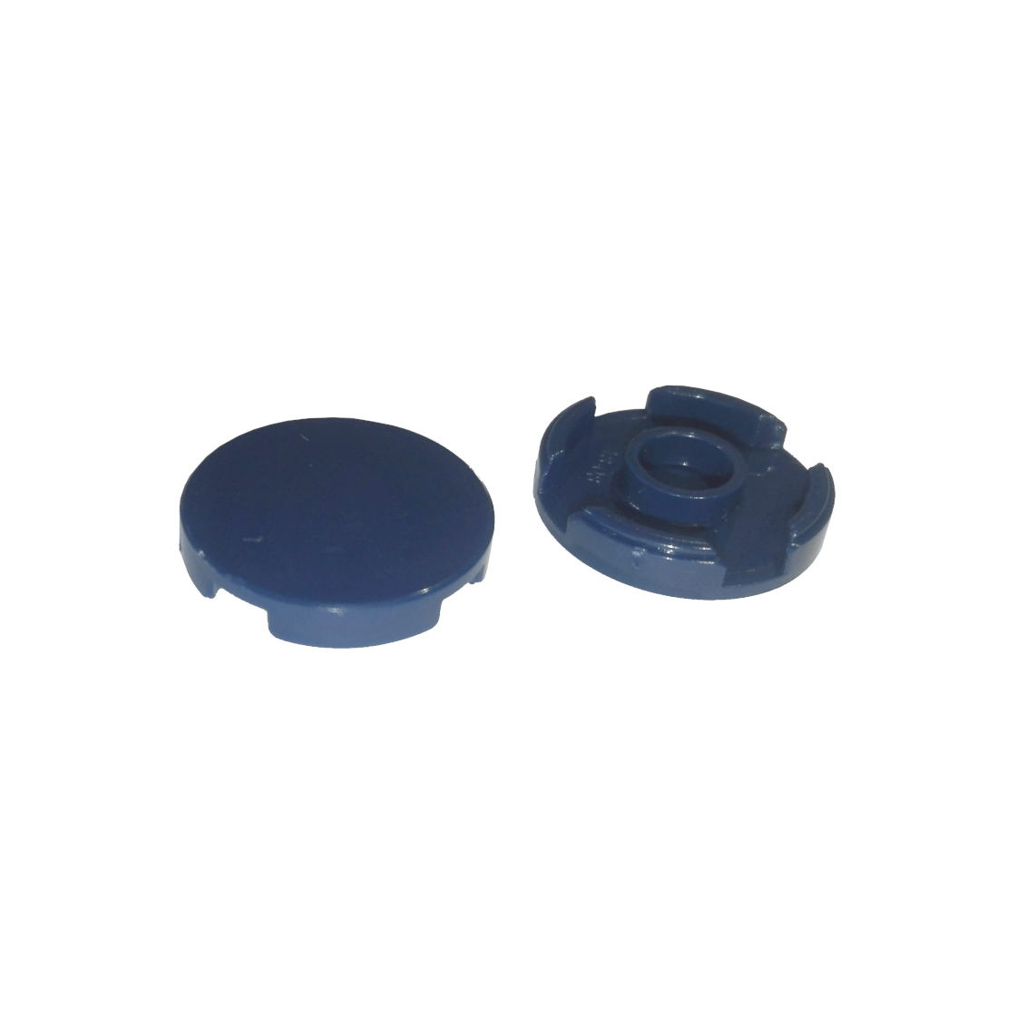Dark Blue Tile, Round 2 x 2 with Bottom Stud Holder