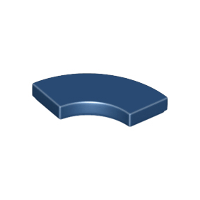 Dark Blue Tile, Round Corner 2 x 2 Macaroni