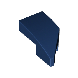 Dark Blue Wedge 2 x 1 x 2/3 Left