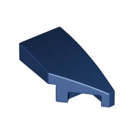 Dark Blue Wedge 2 x 1 x 2/3 Right
