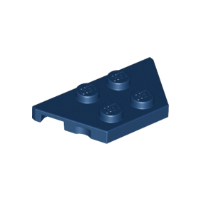 Dark Blue Wedge, Plate 2 x 4