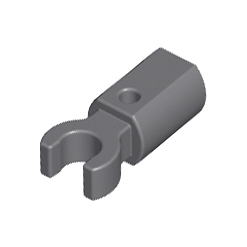 Dark Bluish Gray Bar Holder with Clip