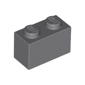 Dark Bluish Gray Brick 1 x 2