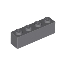 Dark Bluish Gray Brick 1 x 4