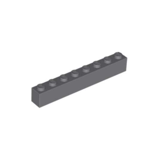 Dark Bluish Gray Brick 1 x 8