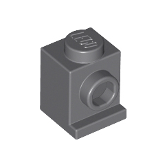 Dark Bluish Gray Brick, Modified 1 x 1 with Headlight