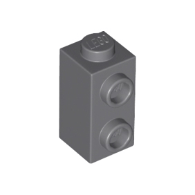 Dark Bluish Gray Brick, Modified 1 x 1 x 1 2/3 with Studs on Side