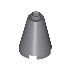 Dark Bluish Gray Cone 2 x 2 x 2 - Open Stud