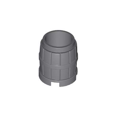 Dark Bluish Gray Container, Barrel 2 x 2 x 2