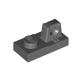 Dark Bluish Gray Hinge Plate 1 x 2 Locking with 1 Finger on Top
