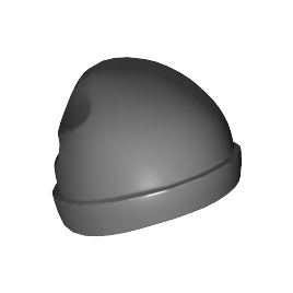 Dark Bluish Gray Minifigure, Headgear Cap, Beanie
