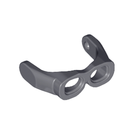Dark Bluish Gray Minifigure, Visor Goggles