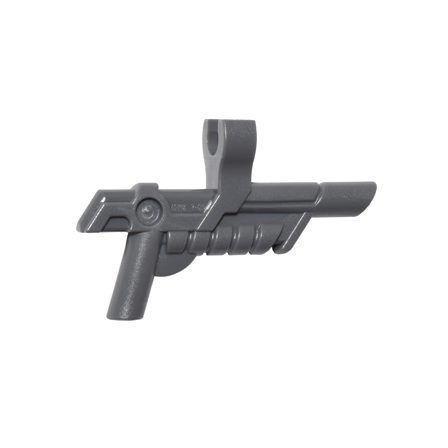 Dark Bluish Gray Minifigure, Weapon Gun, Blaster with Clip