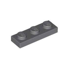 Dark Bluish Gray Plate 1 x 3