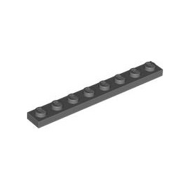 Dark Bluish Gray Plate 1 x 8