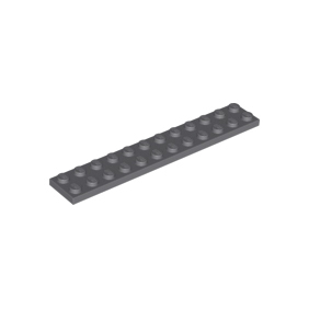 Dark Bluish Gray Plate 2 x 12