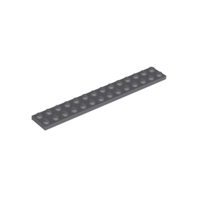 Dark Bluish Gray Plate 2 x 14