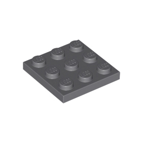 Dark Bluish Gray Plate 3 x 3