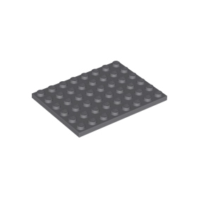 Dark Bluish Gray Plate 6 x 8