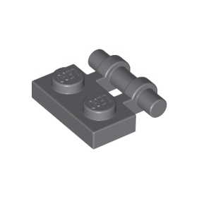 Dark Bluish Gray Plate, Modified 1 x 2 with Bar Handle on Side - Free Ends