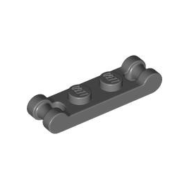 Dark Bluish Gray Plate, Modified 1 x 2 with Bar Handles on Ends