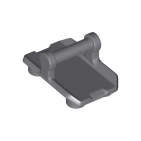 Dark Bluish Gray Plate, Modified 2 x 3 Inverted with 4 Studs and Bar Handle on Bottom Rocker Plate