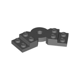 Dark Bluish Gray Plate, Modified 2 x 6 x 2/3 Bent