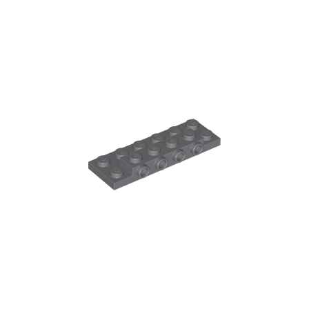 Dark Bluish Gray Plate, Modified 2 x 6 x 2/3 with 4 Studs on Side