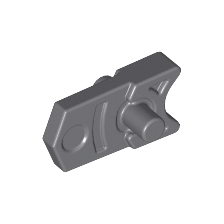 Dark Bluish Gray Projectile Launcher Part, Trigger for Gun, Mini Blaster / Shooter