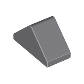 Dark Bluish Gray Slope 45 2 x 1 Double with Bottom Stud Holder