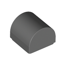 Dark Bluish Gray Slope, Curved 1 x 1 x 2/3 Double