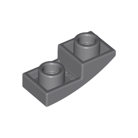 Dark Bluish Gray Slope, Curved 2 x 1 x 2/3 Inverted