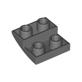 Dark Bluish Gray Slope, Curved 2 x 2 x 2/3 Inverted