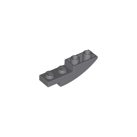Dark Bluish Gray Slope, Curved 4 x 1 Inverted