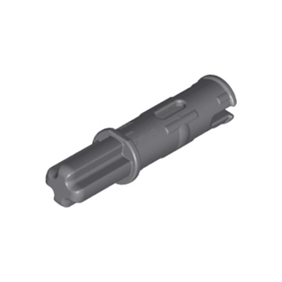 Dark Bluish Gray Technic, Axle 1L with Pin 2L with Friction Ridges