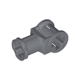 Dark Bluish Gray Technic, Axle Connector with Axle Hole