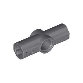 Dark Bluish Gray Technic, Axle and Pin Connector Angled #2 - 180 degrees