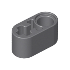 Dark Bluish Gray Technic, Liftarm Thick 1 x 2 - Axle Hole