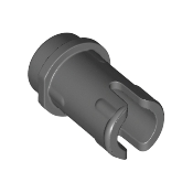 Dark Bluish Gray Technic, Pin 1/2 with Friction Ridges